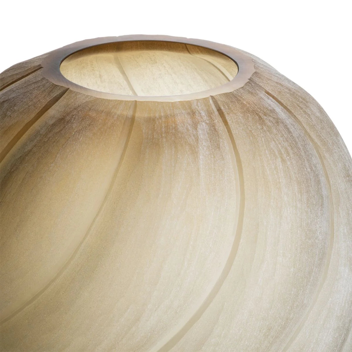 Sicilia Large Vase - Frosted Light Brown