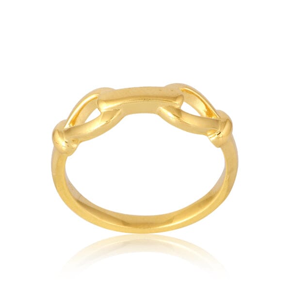 18ct Gold Vermeil Band Ring - BARNBURY
