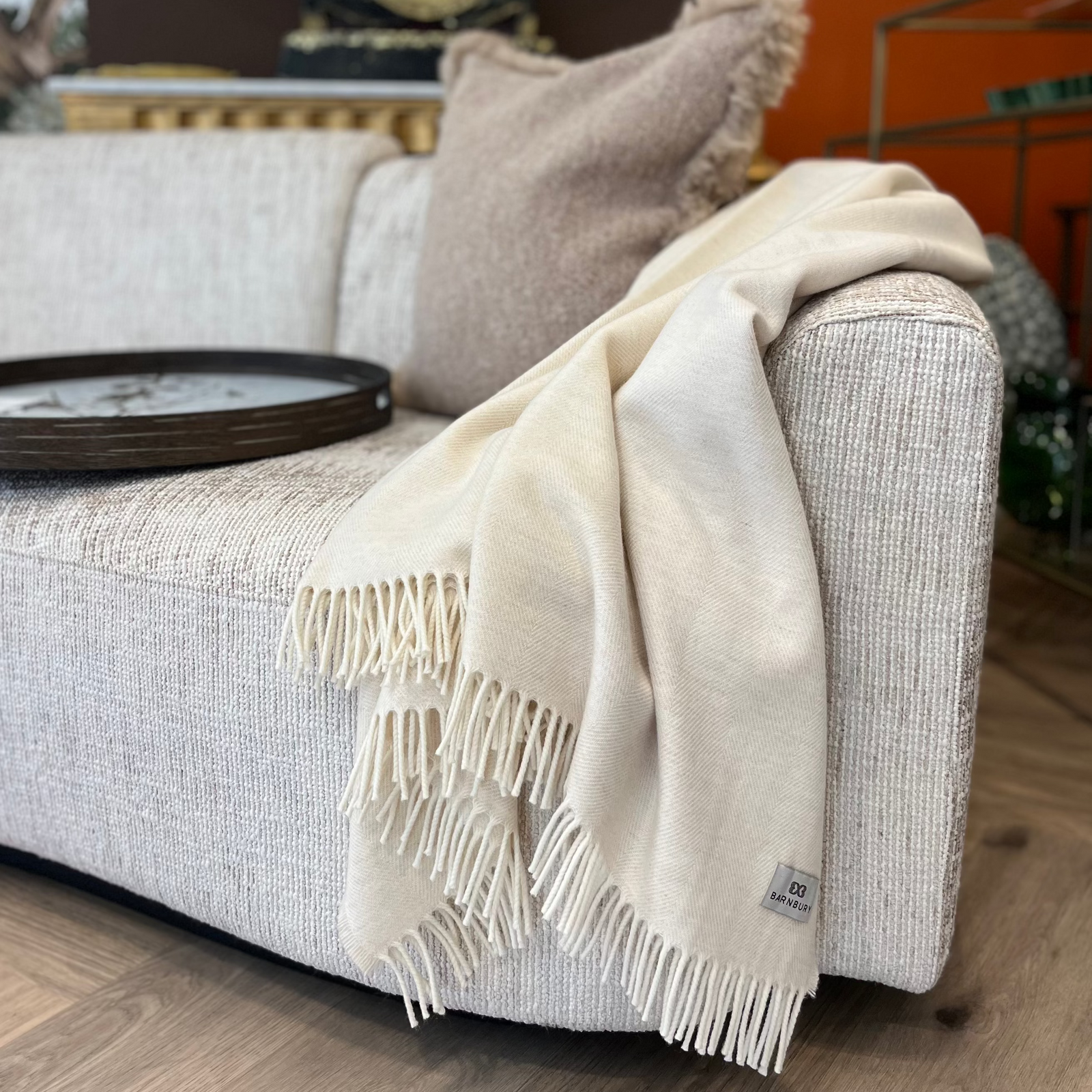 Monaco Supersoft Merino Herringbone Throw