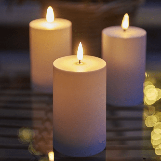 Set of 2 Outdoor LED Candles - Barnbury