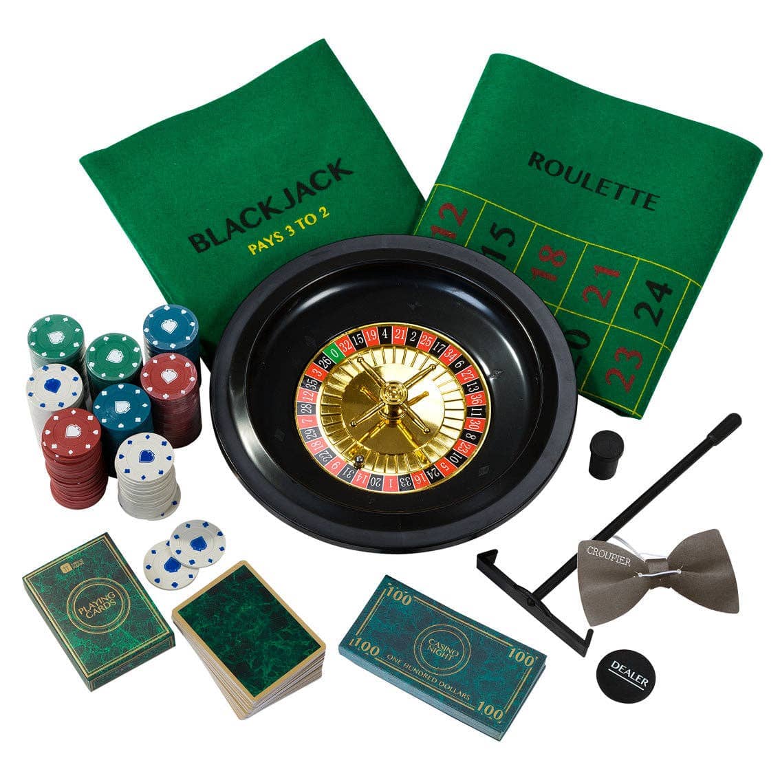 Casino Night Game Kit | Blackjack | Roulette | Games Talking Tables UK