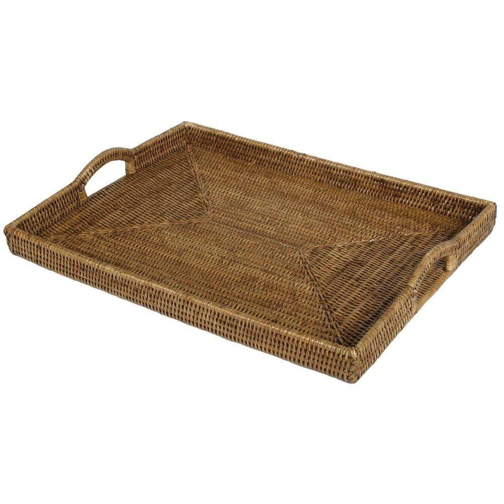 Caspari Rattan Tray - Large - BARNBURY