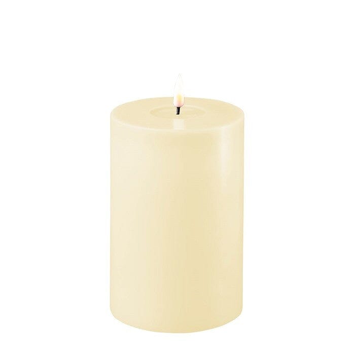 Cream Wax LED Battery Candles Flameless Candles Barnbury 10cm x 15cm