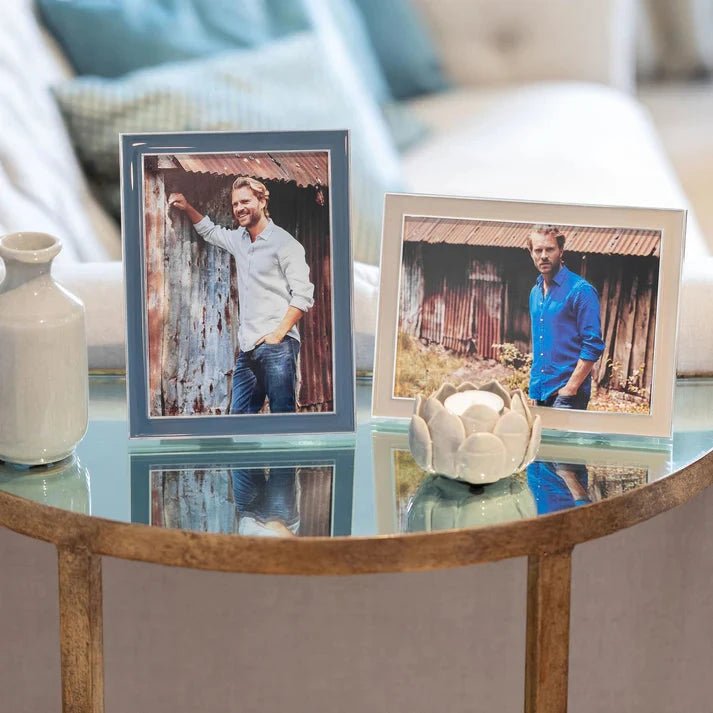 Denim Enamel Frame - BARNBURY
