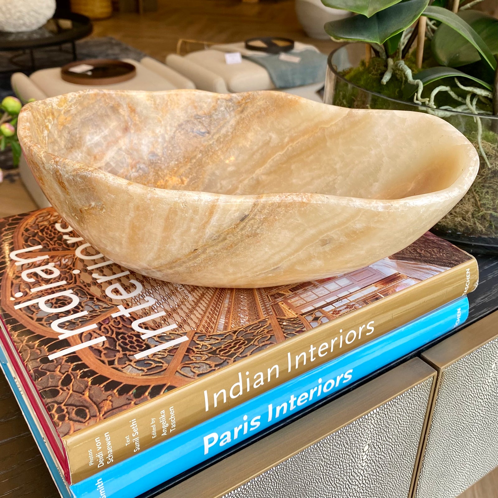 Hand Carved Onyx Bowl Decorative Accessories Barnbury