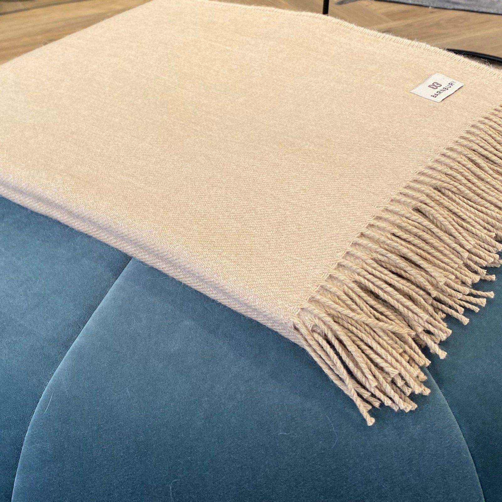 Hazelnut Alpaca & Merino Throw Throws Barnbury