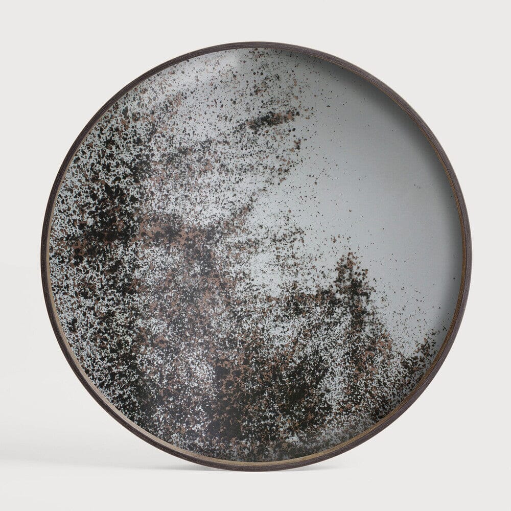 Large Aged Mirror Tray Decorative Trays Ethnicraft