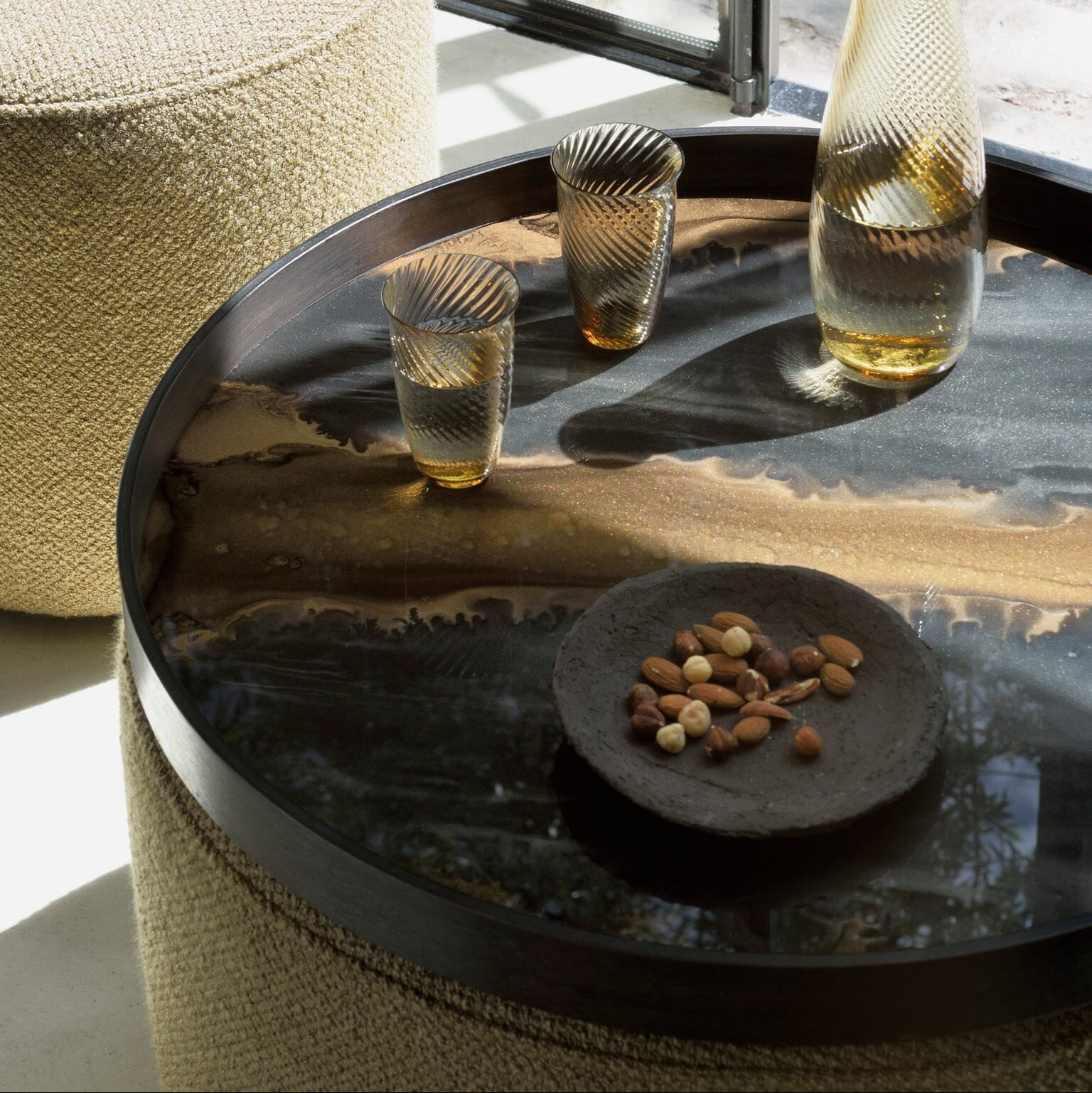 Large Bronze Organic Tray - BARNBURY