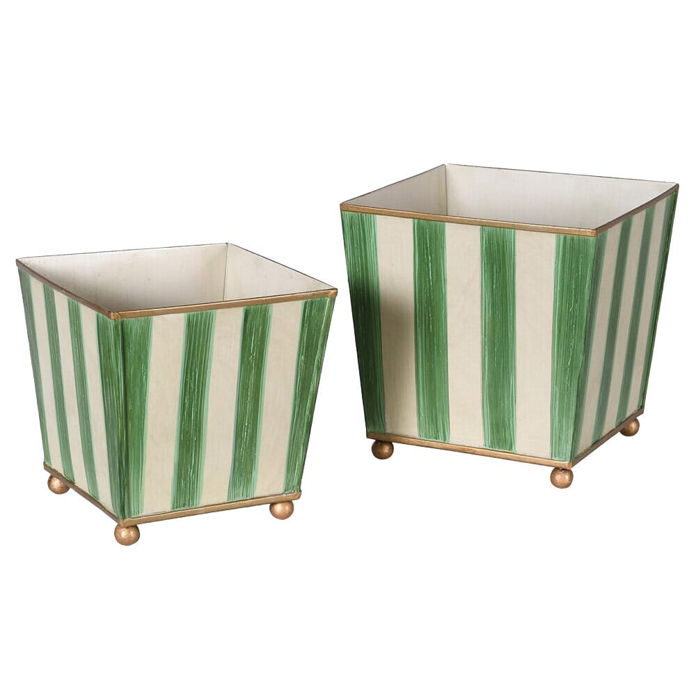 Large Green Ascot Metal Planter - BARNBURY