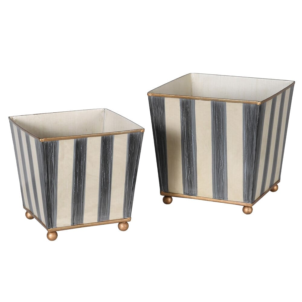 Large Grey Ascot Metal Planter - BARNBURY