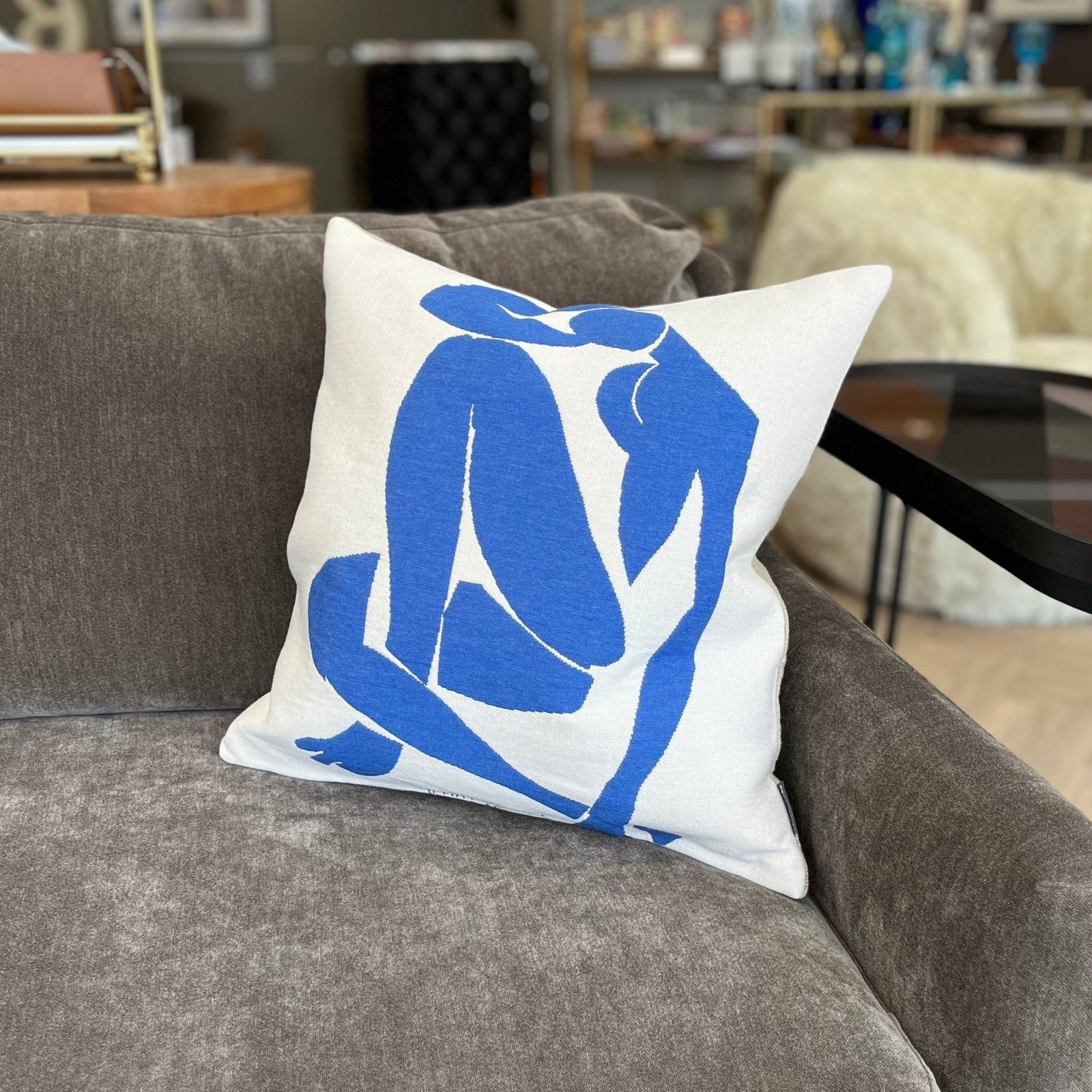 Matisse Blue Nude IV 45cm Cushion - BARNBURY