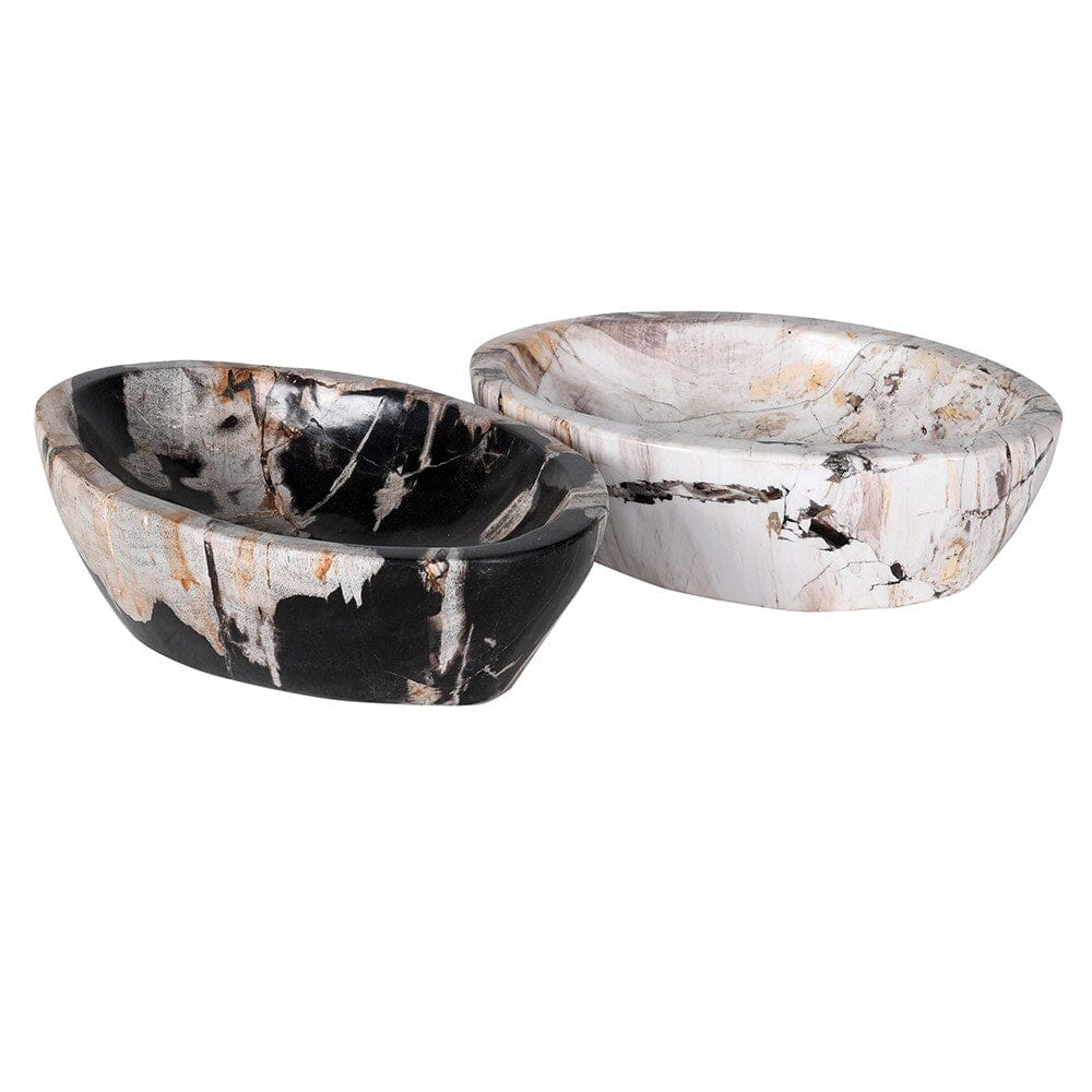 Oval Petrified Wood Bowl - BARNBURY