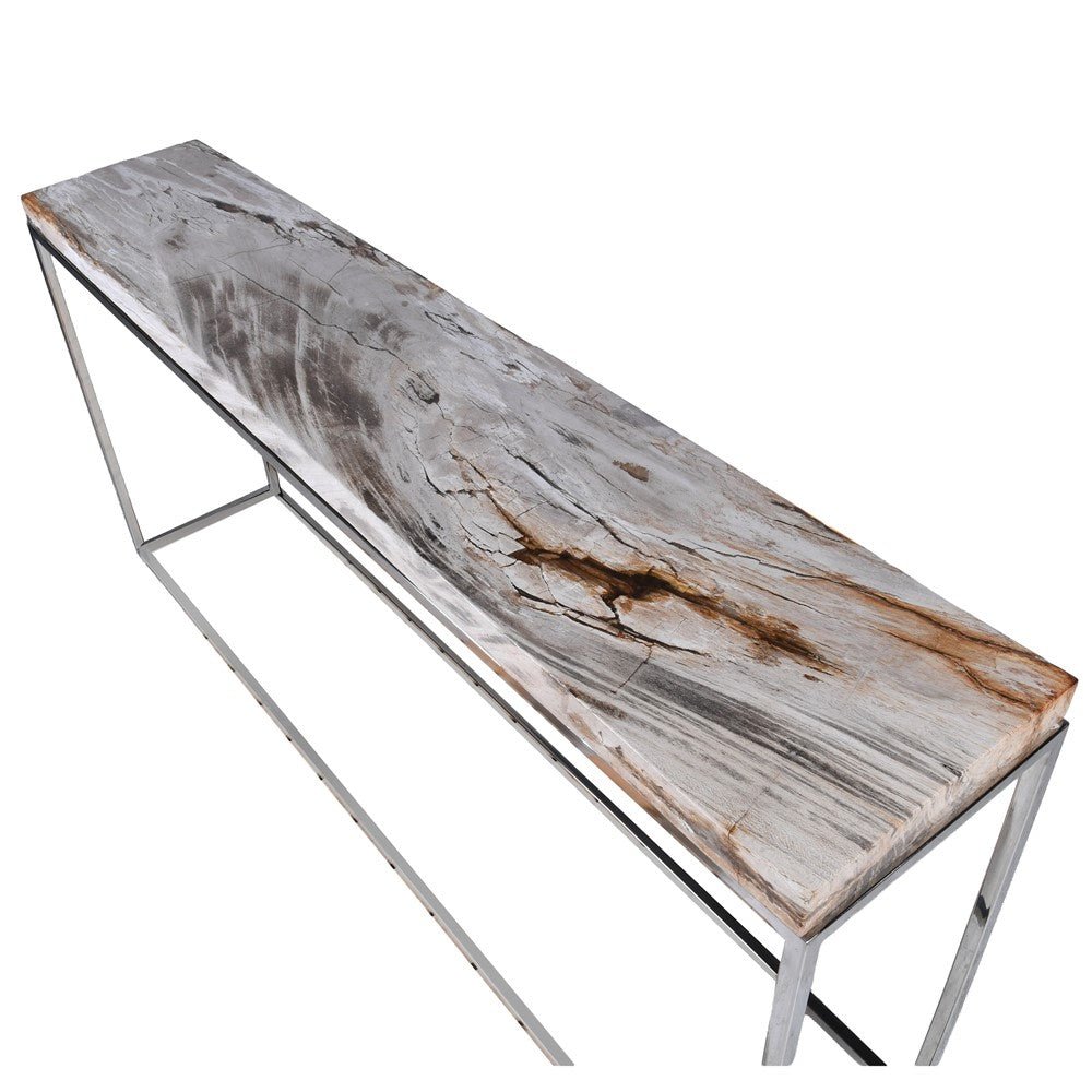 Pale Petrified Wood Console - BARNBURY