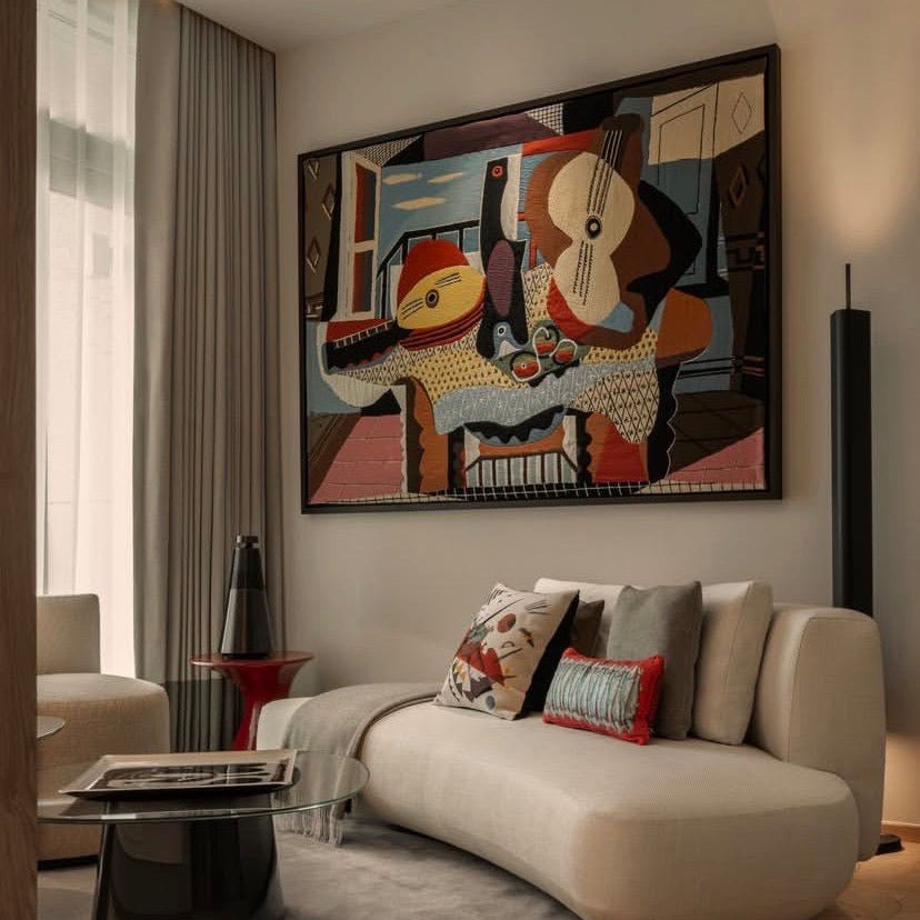 Picasso Mandolin and Guitar Tapestry - BARNBURY
