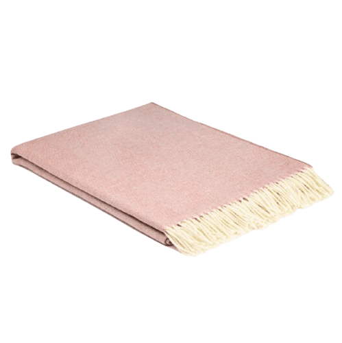 Rosebay Supersoft Merino Herringbone Throw - BARNBURY