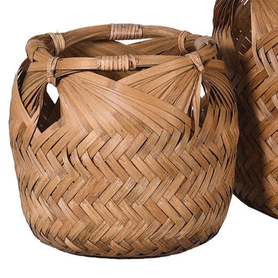 Small Anji Woven Bamboo Planter planter Barnbury