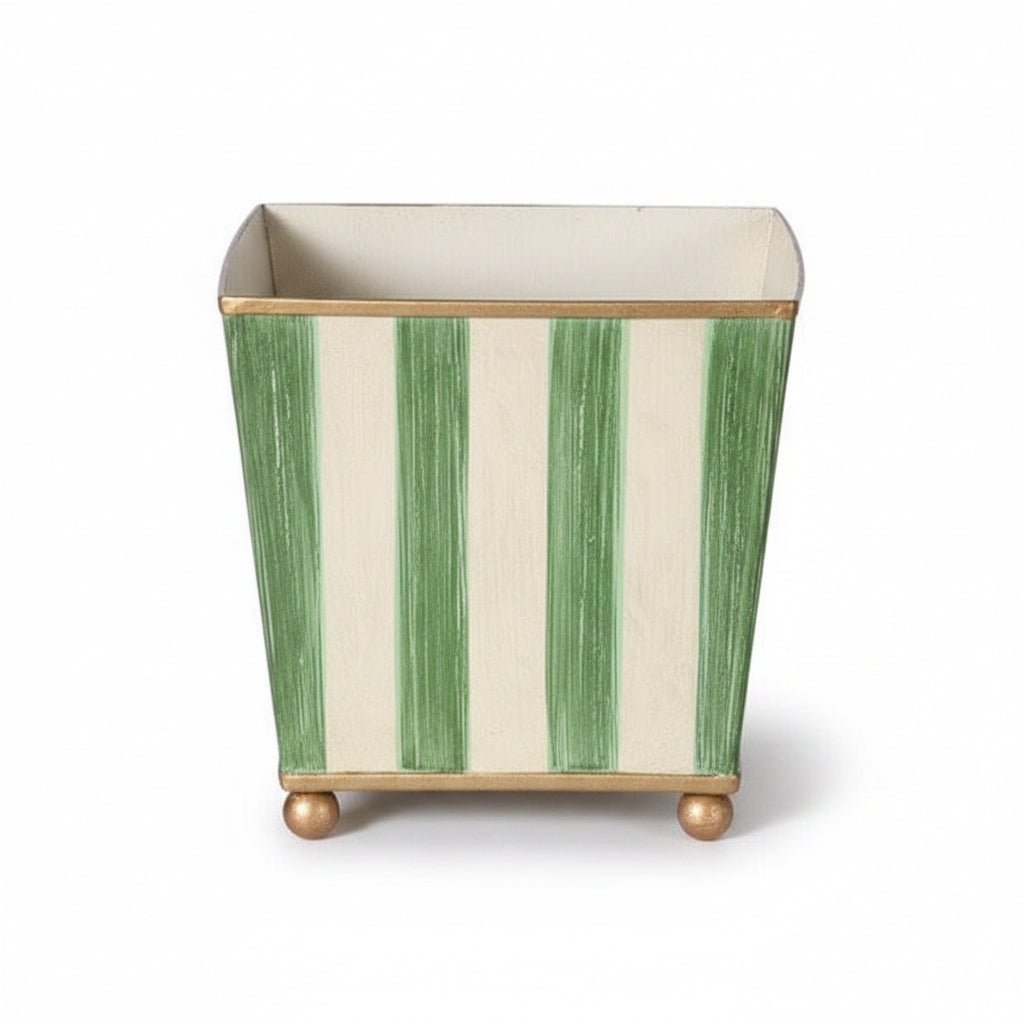 Small Green Ascot Metal Planter - BARNBURY
