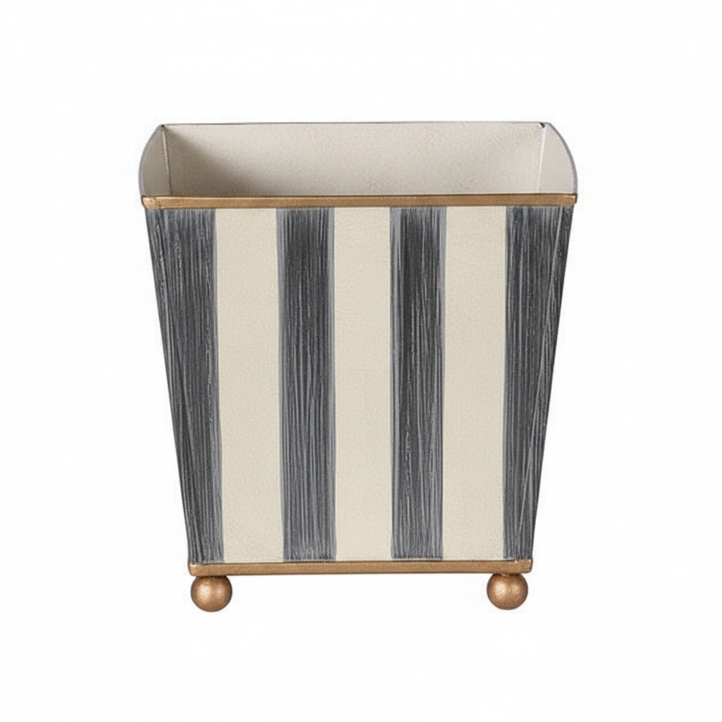 Small Grey Ascot Metal Planter - BARNBURY