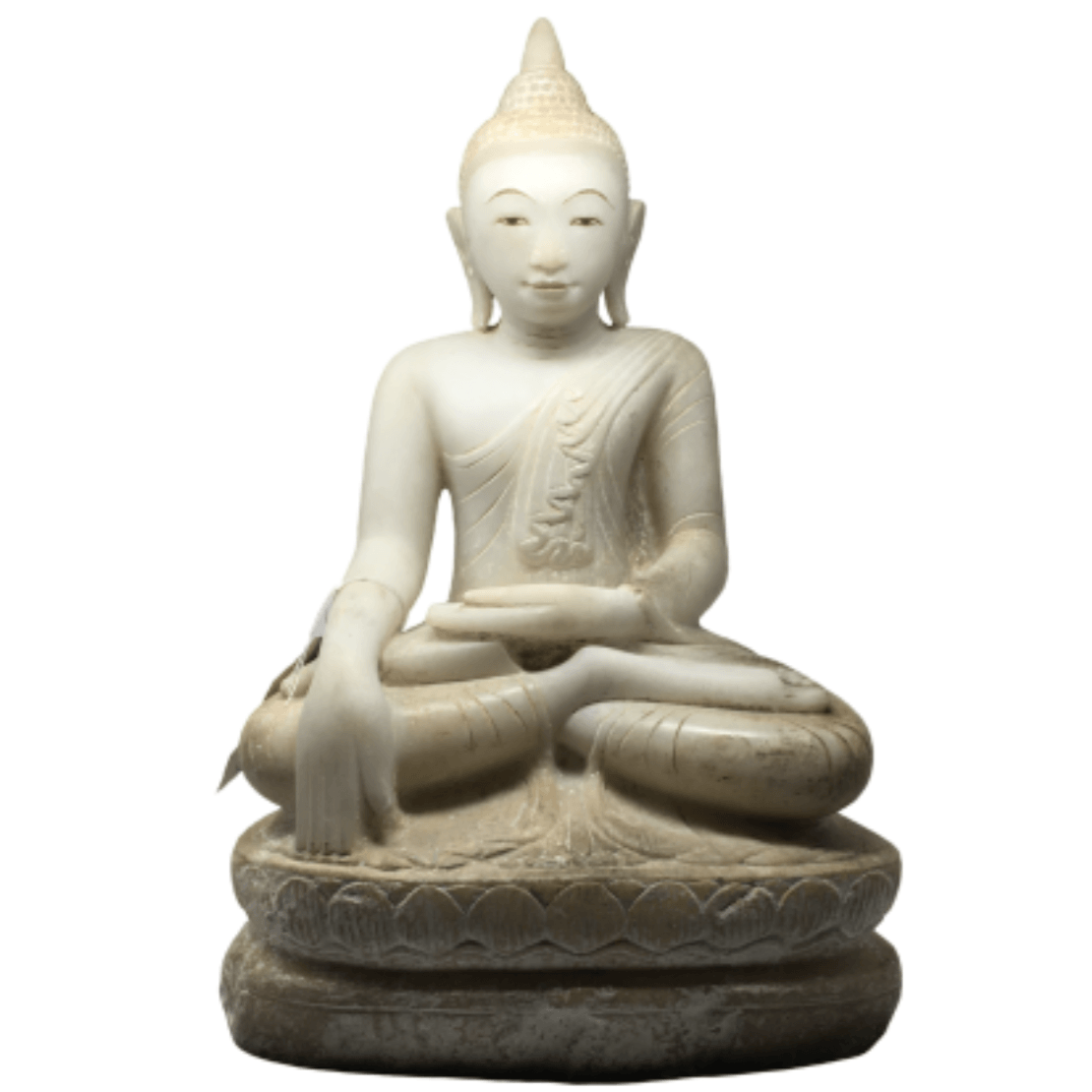 18th Century Shan Style Burmese Alabaster Buddha Vintage & Antique Barnbury