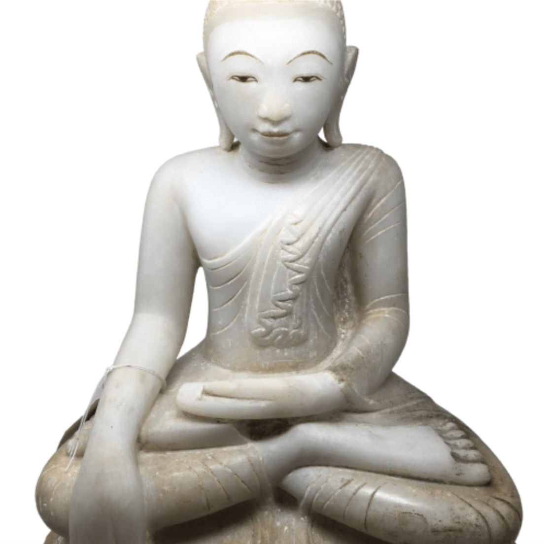 18th Century Shan Style Burmese Alabaster Buddha Vintage & Antique Barnbury