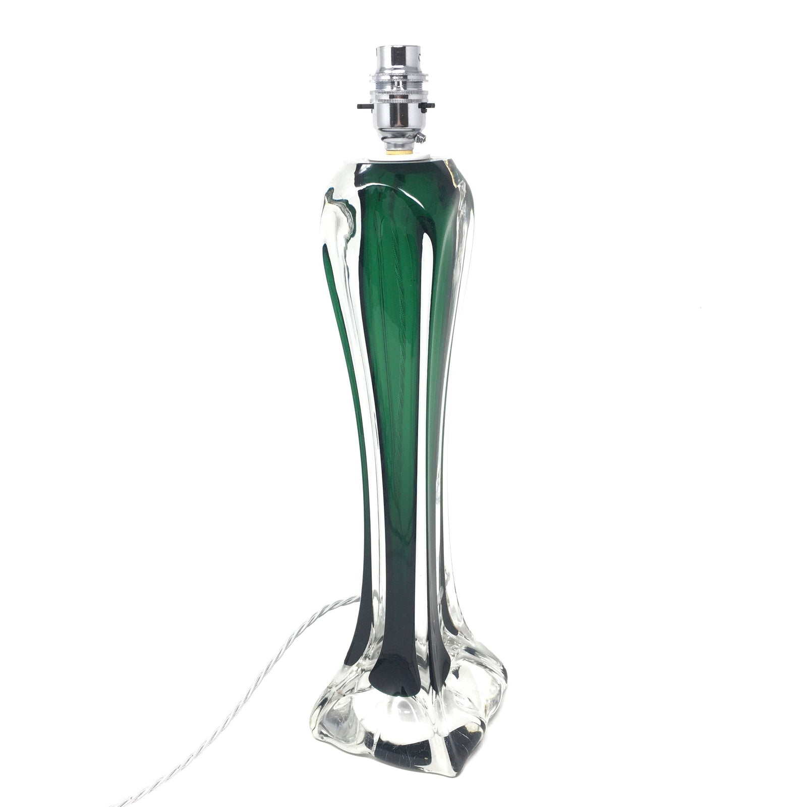 1950's Paul Kedelv for Flygsfors Glass Lamp Table Lamp Flygsfors