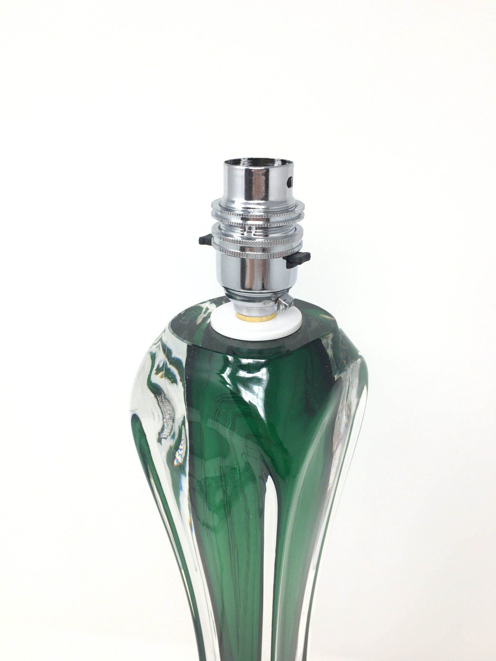 1950's Paul Kedelv for Flygsfors Glass Lamp Table Lamp Flygsfors