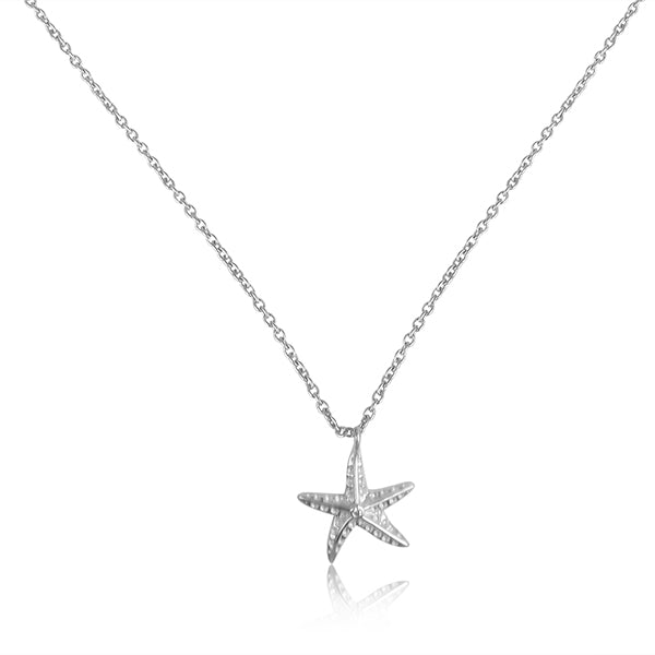 Sterling Silver Starfish Pendant - Barnbury