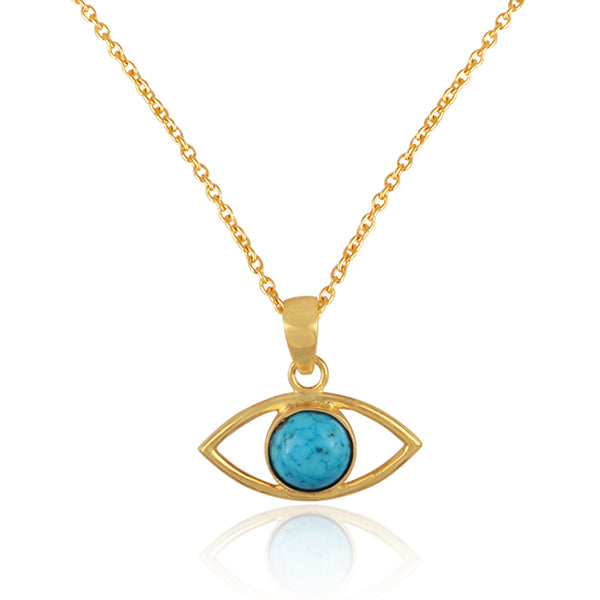 Turquoise Evil Eye Pendant - Barnbury