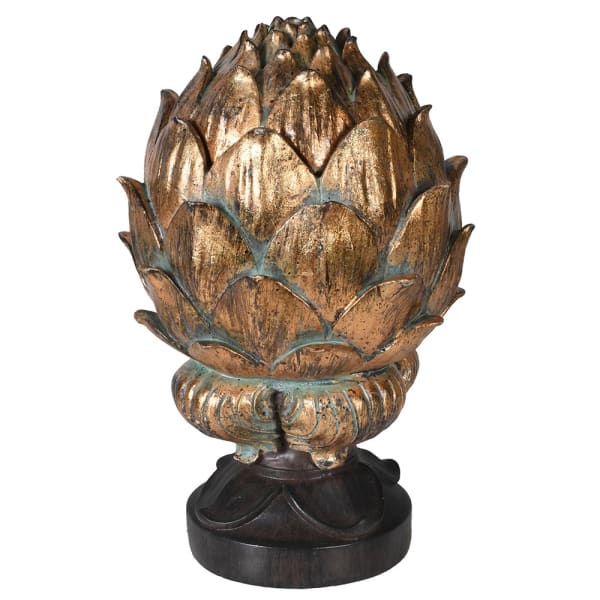 Aged Gold Artichoke Box Decorative Accessories Barnbury