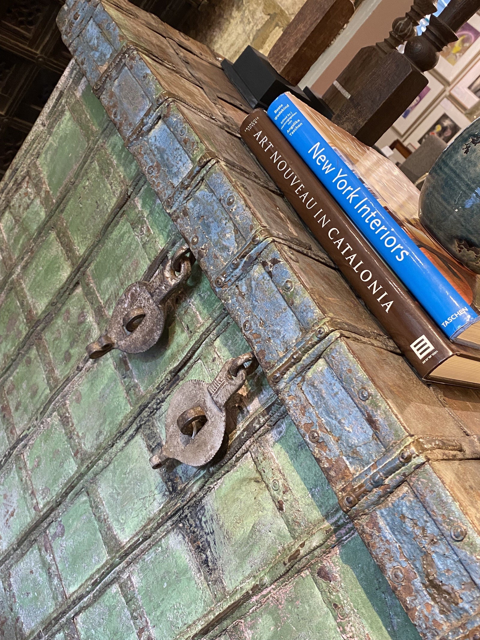 Antique Wooden Pitara Vintage & Antique Barnbury