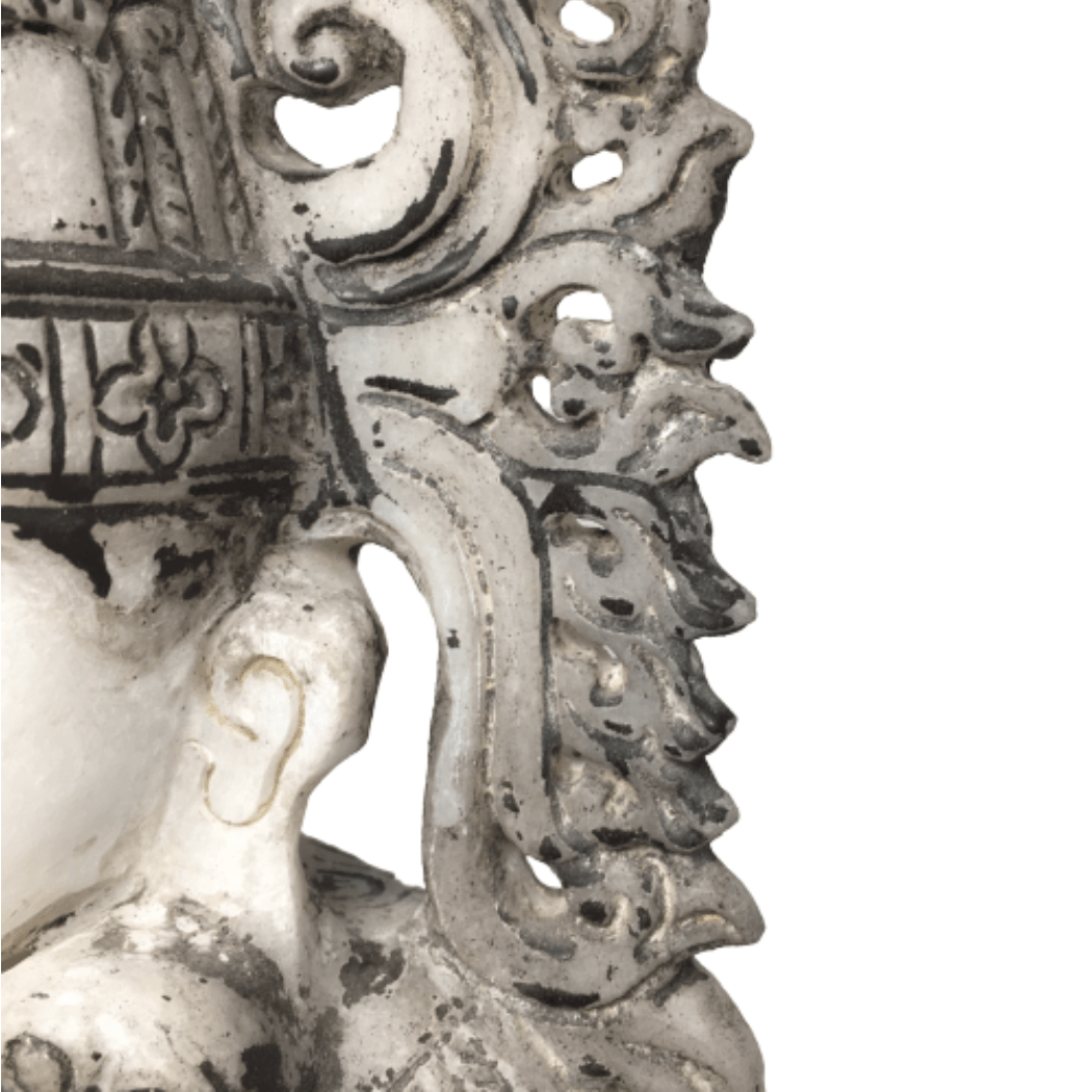 Early C20th Burmese Alabaster King Buddha Vintage & Antique Barnbury