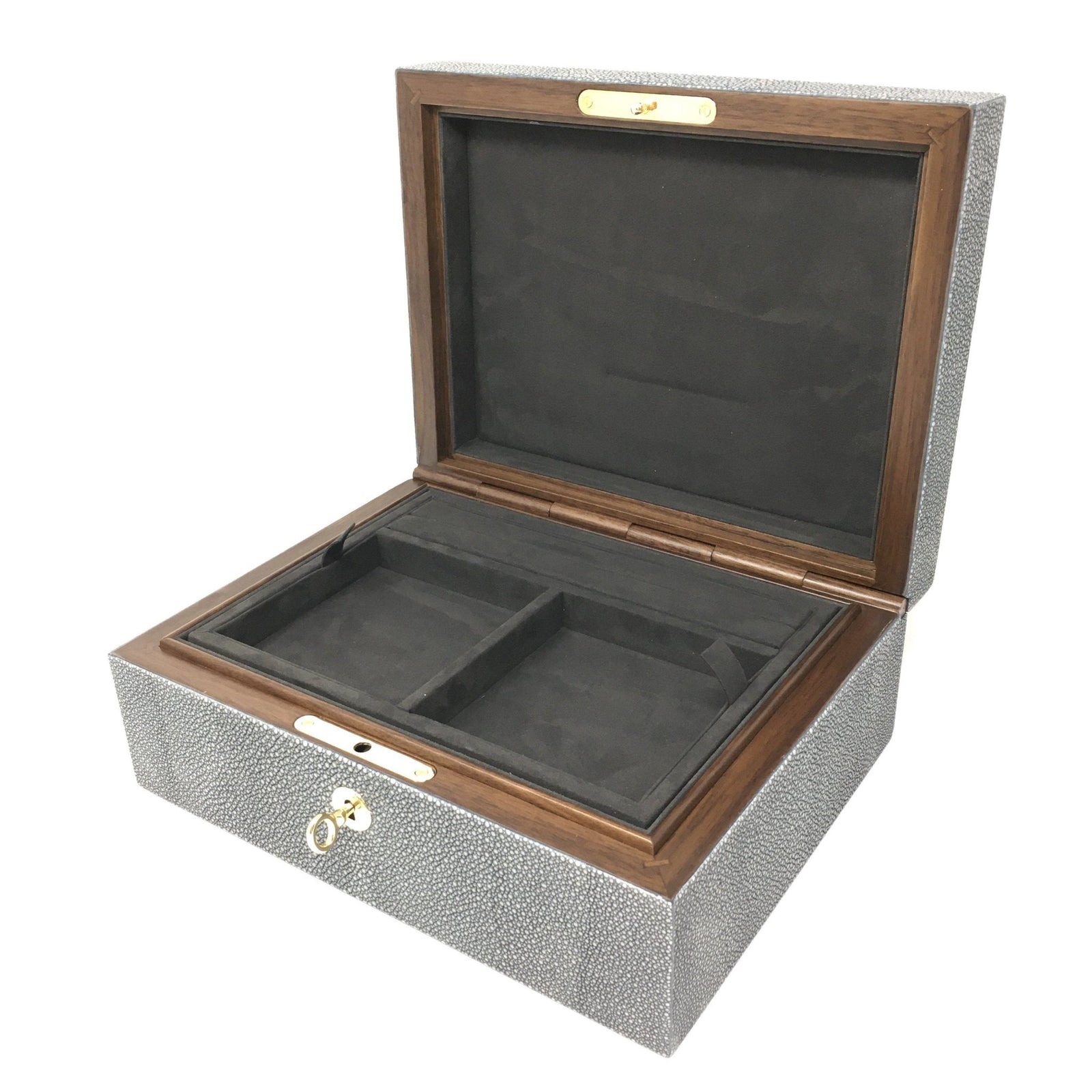 Handcrafted Shagreen Jewellery Box - BARNBURY