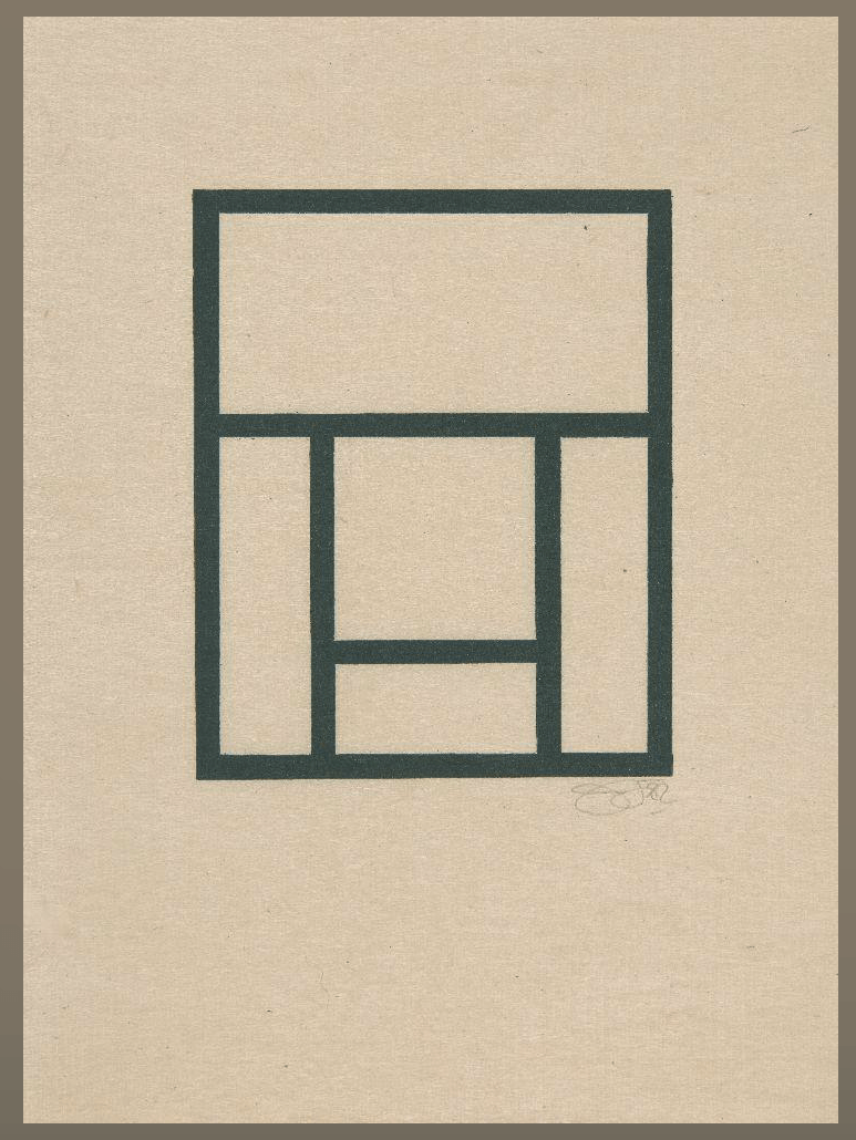 Ian Tyson - Utamaro Variations Woodcut Print Barnbury