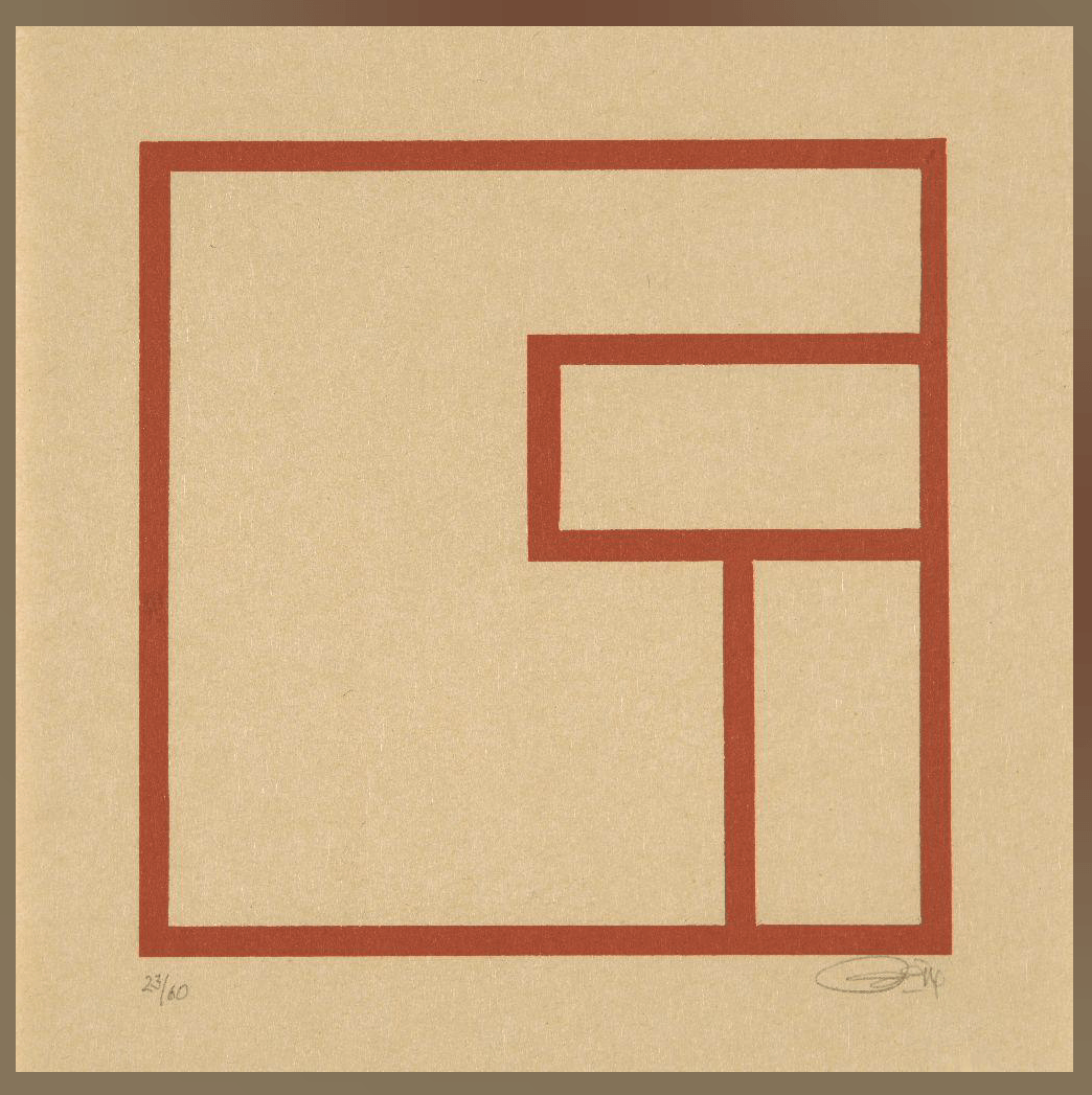 Ian Tyson - Zen Woodcut Print Barnbury