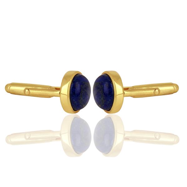Lapis Gold Plated Sterling Silver Cufflinks Cufflinks Barnbury