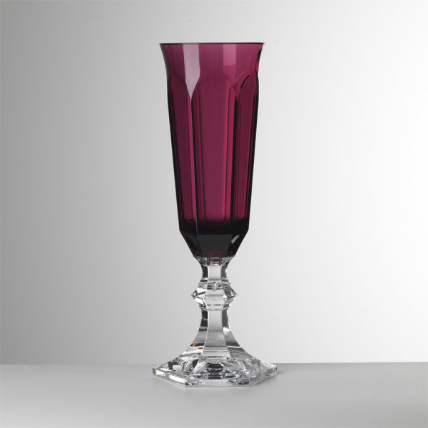 Mario Luca Giusti Dolce Vita Flute - Ruby Synthetic Crystal Glass Mario Luca Giusti