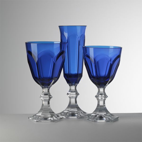 Mario Luca Giusti Dolce Vita Water Glass - Blue Synthetic Crystal Glass Mario Luca Giusti