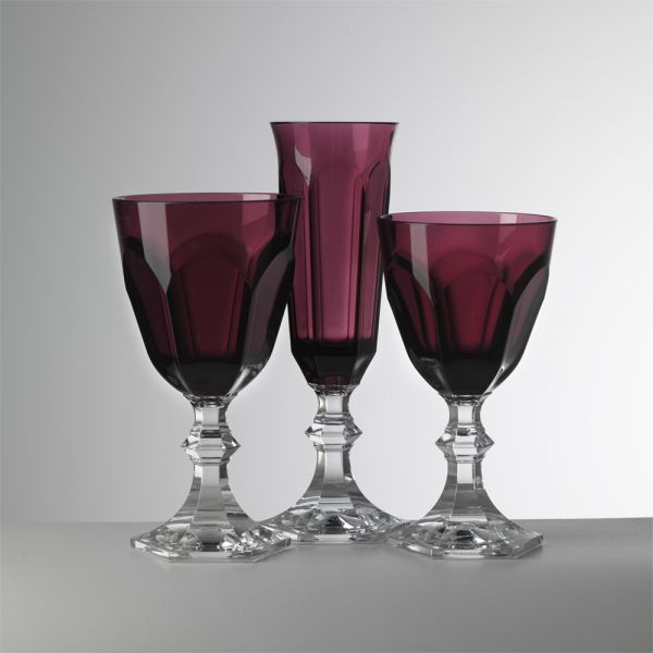 Mario Luca Giusti Dolce Vita Water Glass - Ruby Synthetic Crystal Glass Mario Luca Giusti