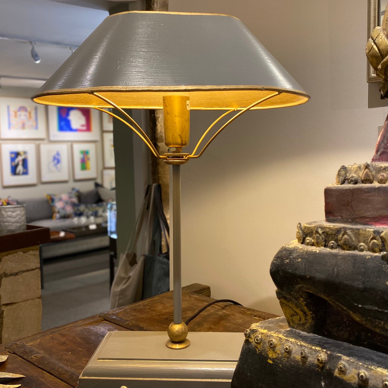 Sophie Table Lamp - Grey Table Lamp Barnbury