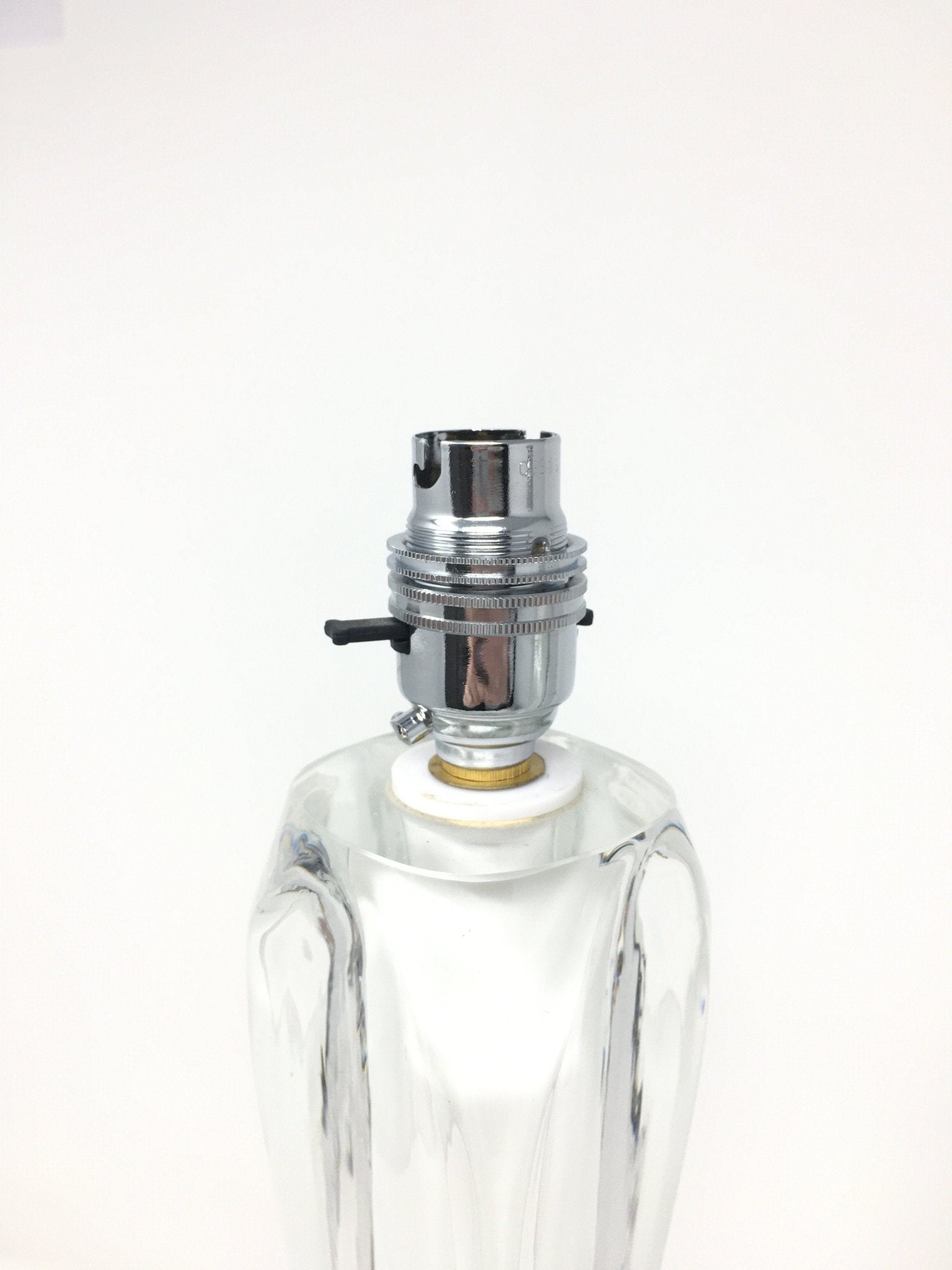 Two 1950's Paul Kedelv for Flygsfors Glass Lamps - BARNBURY