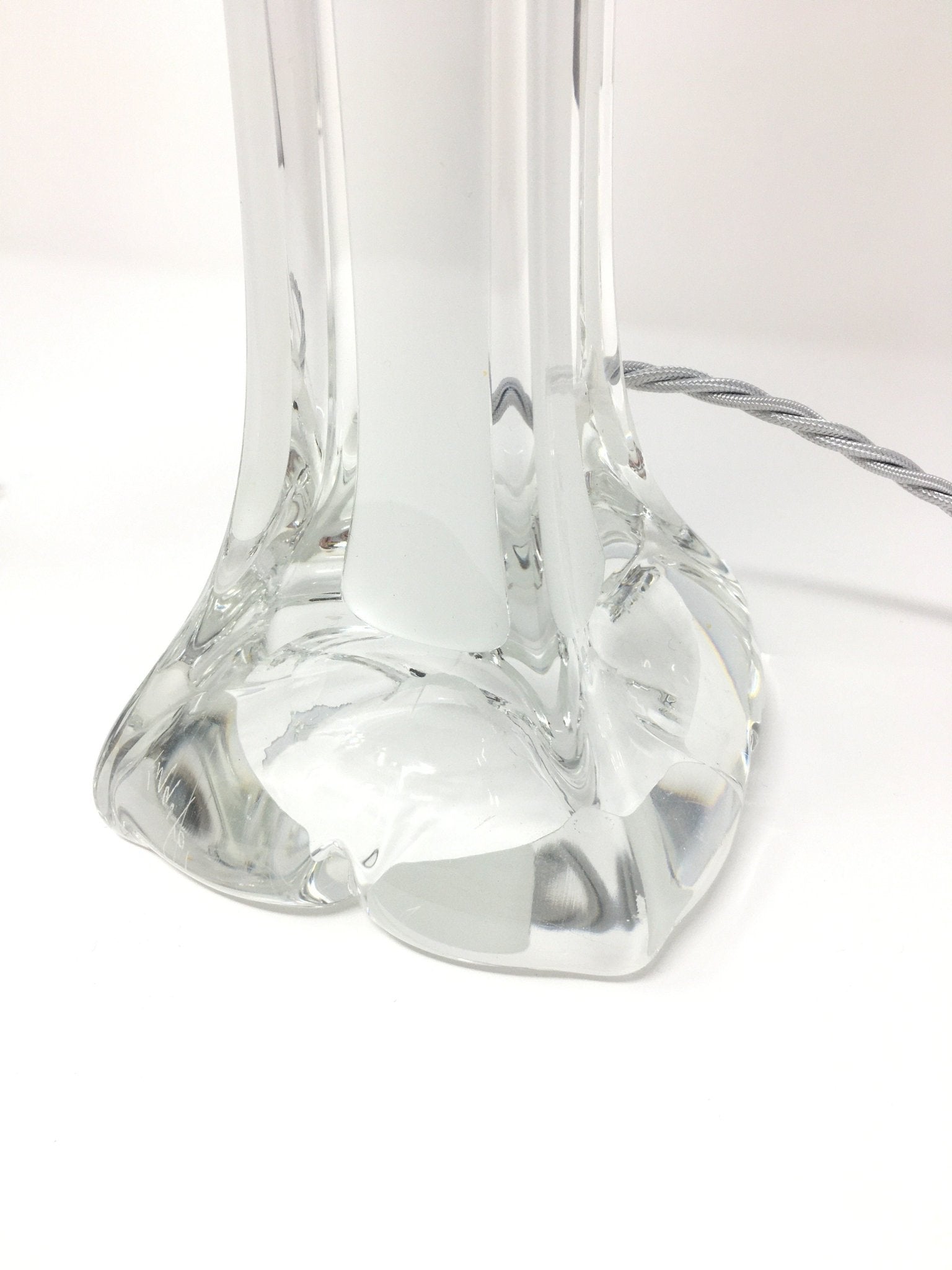 Two 1950's Paul Kedelv for Flygsfors Glass Lamps - BARNBURY