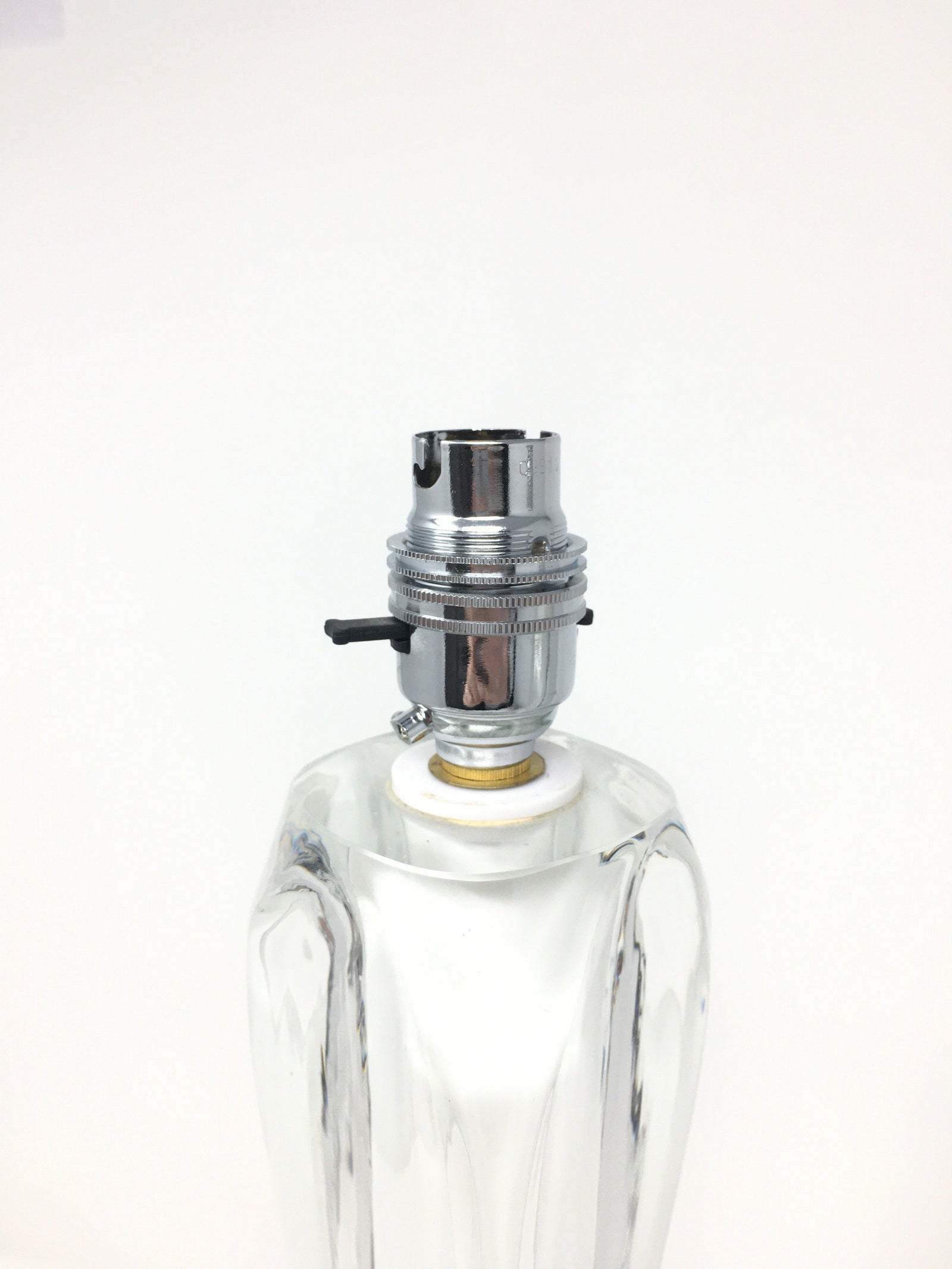 Two 1950's Paul Kedelv for Flygsfors Glass Lamps Table Lamp Flygsfors