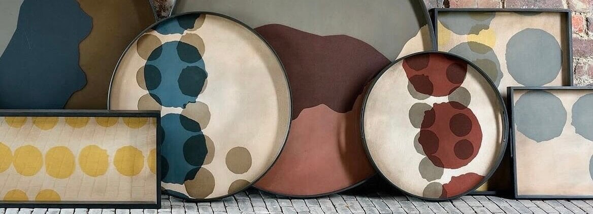 Collection of Ethnicraft glass trays