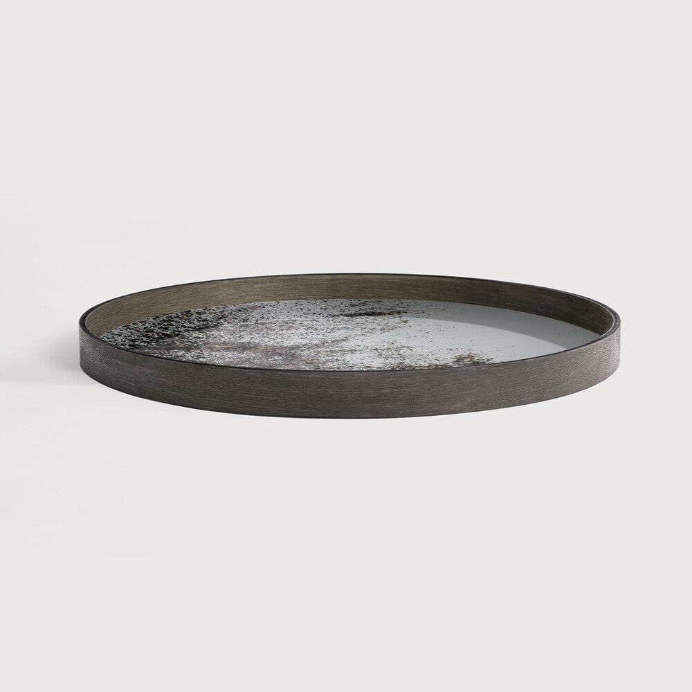 Large Aged Mirror Tray Decorative Trays Ethnicraft 