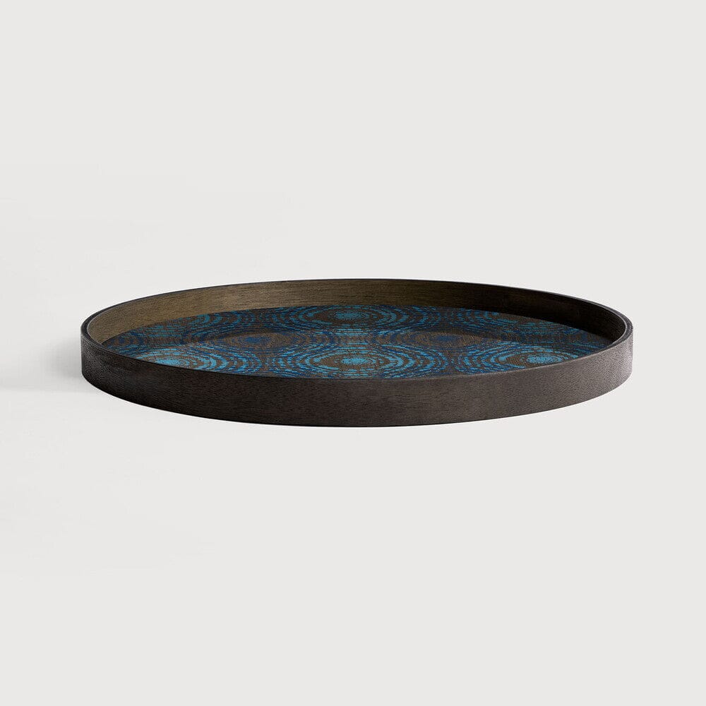 Blue Beads Wooden Tray Tray Ethnicraft 