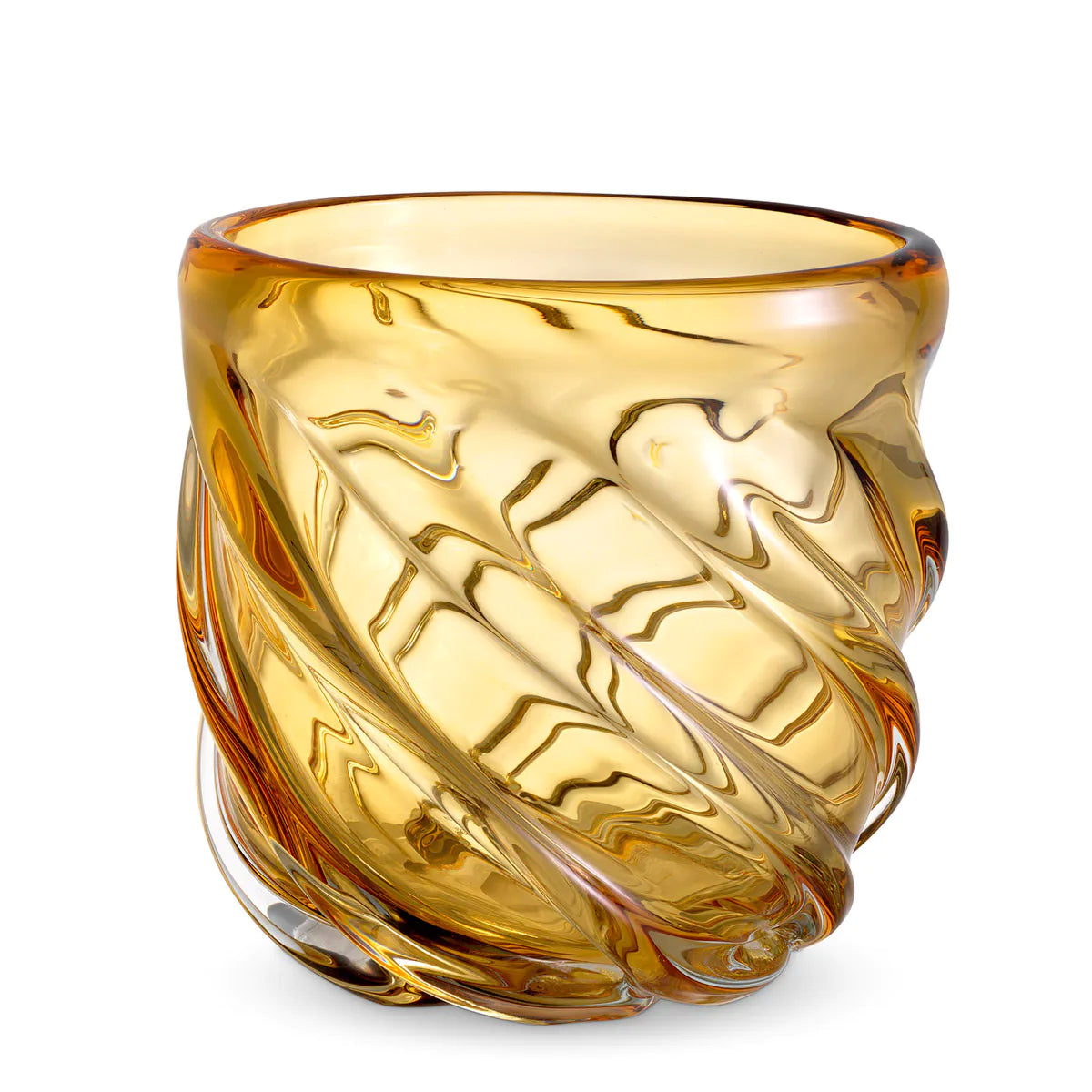 Small Amber Angelito Vase