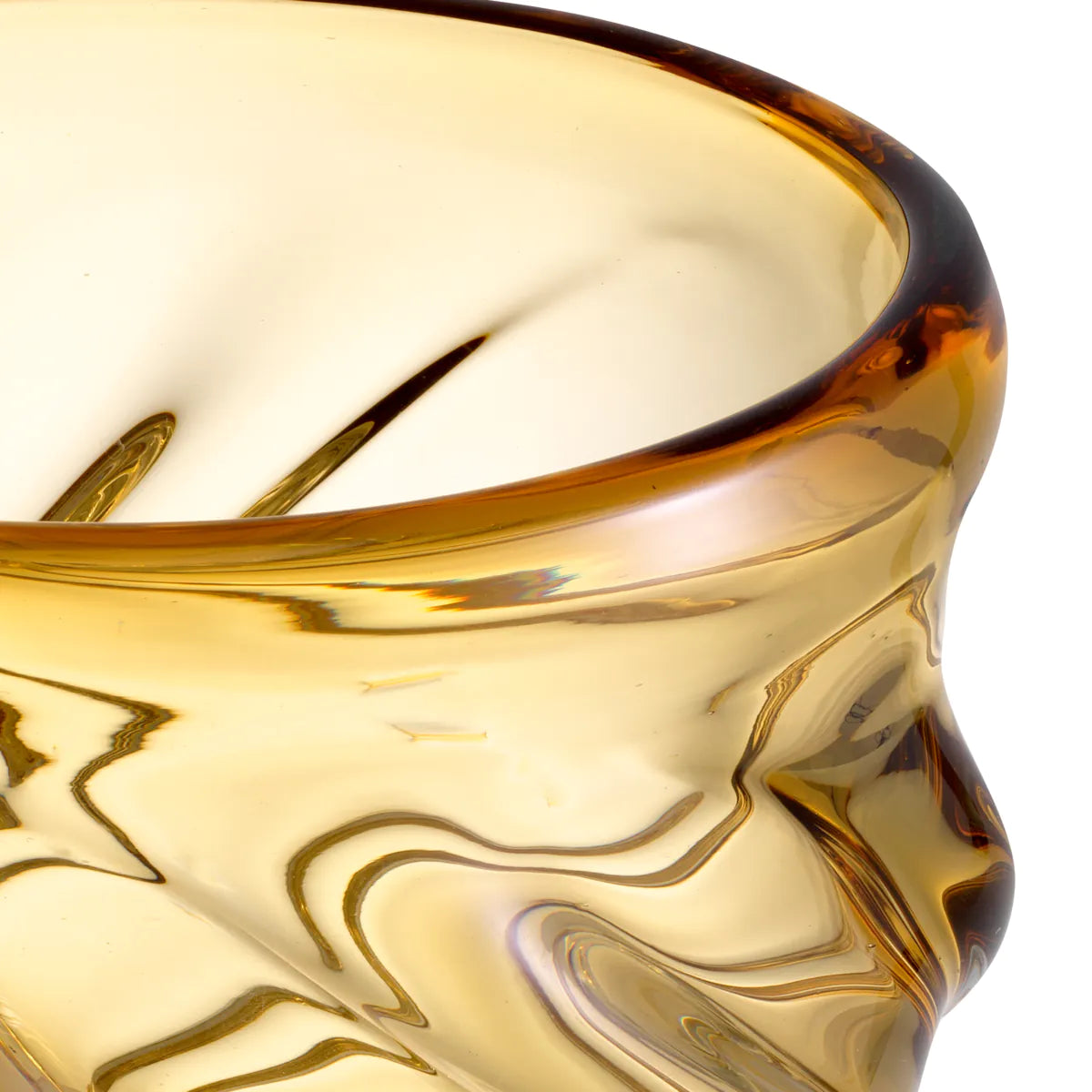 Small Amber Angelito Vase