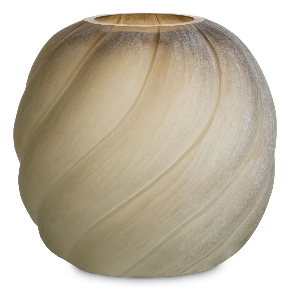 Sicilia Large Vase - Frosted Light Brown