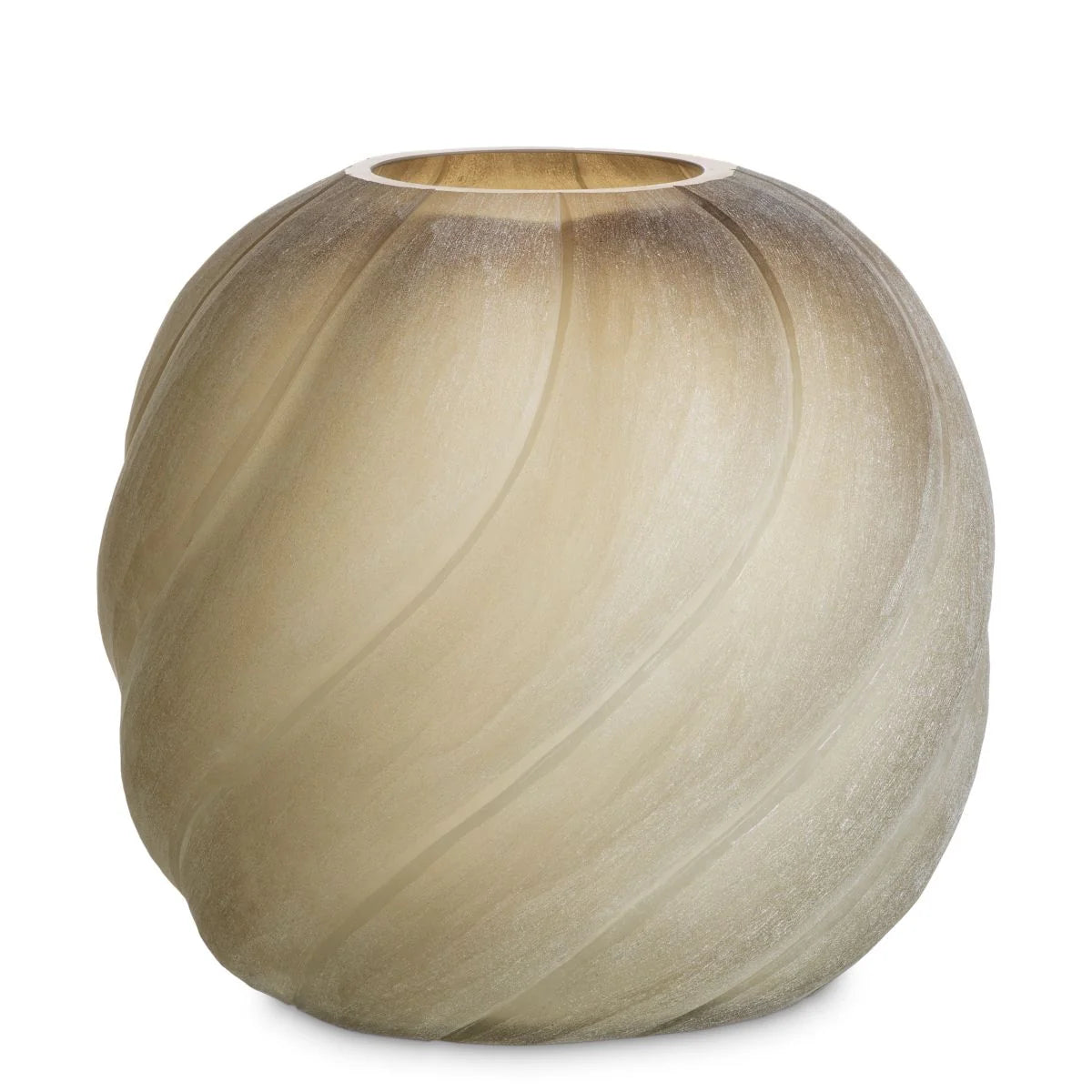 Sicilia Small Vase - Frosted Light Brown
