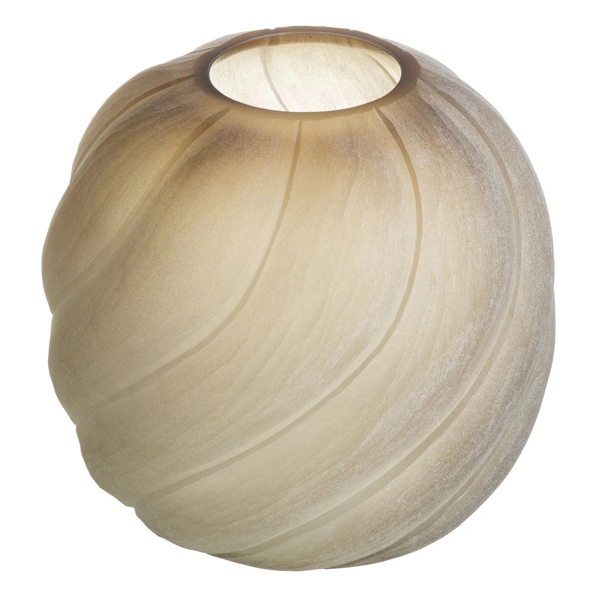 Sicilia Small Vase - Frosted Light Brown